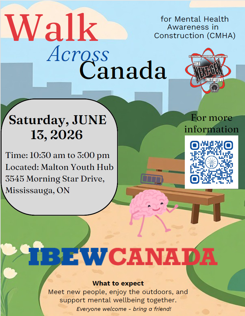 IBEW Walk Across Canada Poster